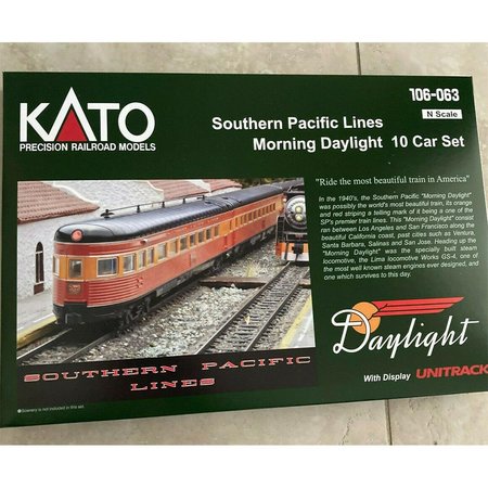 KATO N Scale SP Daylight Model 10 Car Passenger Set with Interior Light KAT1060631